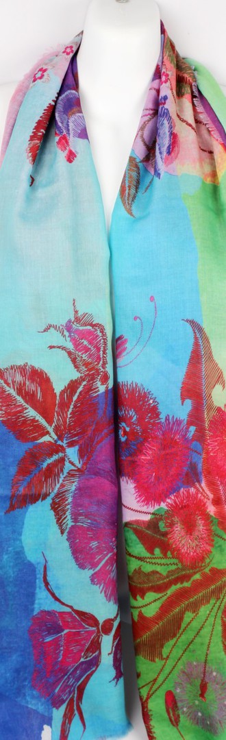 Alice & Lily printed scarf humingbird garden Style: SC/4354 Ltd. Ed. image 0